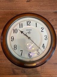 Citizen Karahuri Vintage Wood Clock 14‘ X 14’ x 3.5’ 星辰中古木鐘