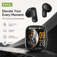 HTC Smart LCD Touch Display TWS Bluetooth 6.0 Earbuds Low Latency Gaming Wireless Headphone ne72