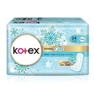 Kotex Herbal Cool Maxi Non Wing 24cm 16 Pads Sanitary Pad Pantyliner Tuala Wanita