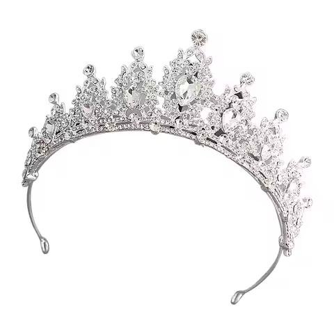 Crown Wedding Crown Women Wedding Crown Headband Alloy Rhinestone Crown Hair Accessories for Prom Co