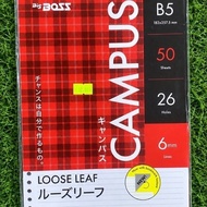 B5 binder contents, CAMPUS brand