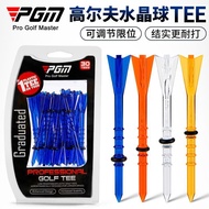 PGM Golf Tee Ketinggian Boleh Laras Pemegang Bola Tee Panjang Kotak Asal 30 Tee/Kotak 4.6