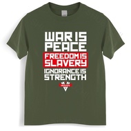 New Arrived Mens t shirt Ingsoc slogan George Orwell 1984 Big Brother Socialism War is Peace new fas