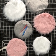 Colorful round fur carpet round carpet