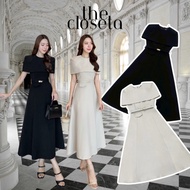 THE CLOSETA : LV98 Beautiful Suit Shawl Dress With Matching Belt