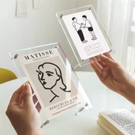 [SG] Clear Photo Frame High Transparency Acrylic Frame 4R 5R 6R 8R A4 Photocard Display Desktop Pola