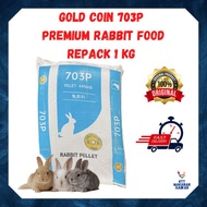 KTT Gold Coin 703p Premium Rabbit Food Rabbit Feed Pelet Arnab Dedak Arnab Makanan Arnab Premium