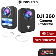 (MY) LionShield DJI 360 Camera Lens Protector – 9H Tempered Glass, Shockproof, HD Clear, Precise Fit
