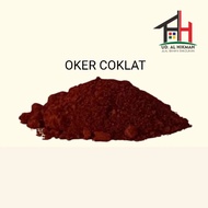 ISI 100 GR OKER DEMPUL KAYU DAN PEWARNA PLAMIR PEWARNA COKLAT