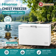 SEDA@NUR Hisense Chest Freezer (300L) 5-Star Enegry Saving With Electronic Temperature Control Chest