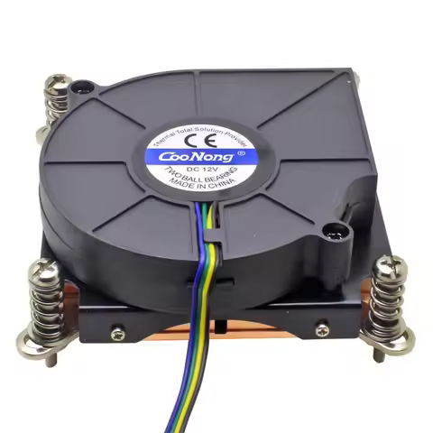 1U Server CPU Cooler Cooling Fan Copper skiving Heatsink for Intel LGA 1155 1156 1150 1151 Industria