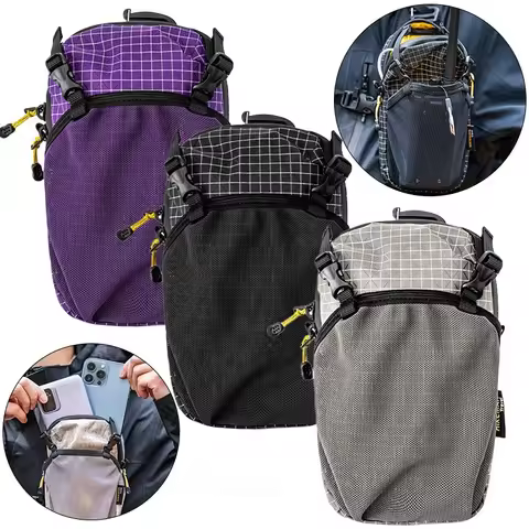 Outdoor Waist Bag Water Bottle Holder Bag Phone Pocket Quick-Adjust Strap Waterproof 420D Nylon Cycl