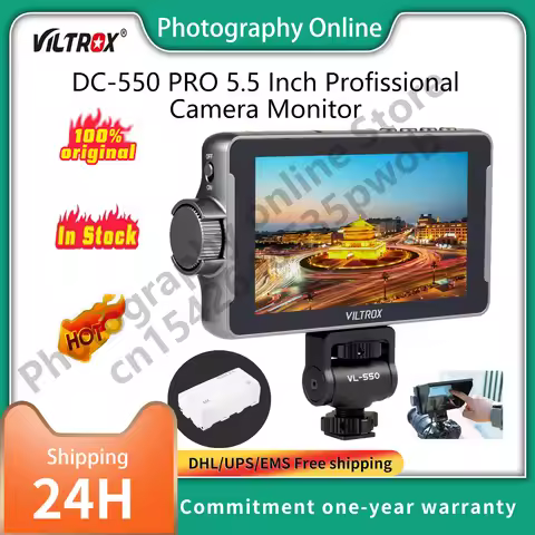 VILTROX DC-550 Pro 5.5 Inch Profissional Camera Monitor 4K 30Hz Touch Screen Field 3D LUT Director S