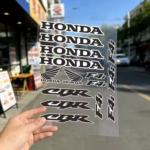 For HONDA CBR F4i 18 Colors Motorcycle Reflective Stickers Waterproof Decals For Helmet Scooter Fuel