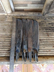 Bilah Mentahan Pisau Tebas kopak rawing Baja Per Asli Tempa Manual