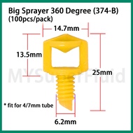 [100pcs] Big Sprayer 360 degree for Irrigation Water Piping (Model 374-B)