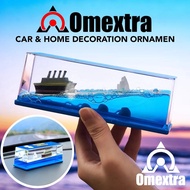 CODE Q43R Decoration Ornament Omextra Car Dashboard Display Ship Fluid Cruise Ship Fluid Drift Bottl