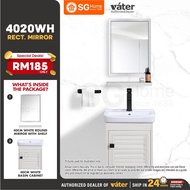 [VATER] 4020 Rectangle Aluminium Bathroom Cabinet Basin Set Without Tap Ceramic Sink With Shelf Set 