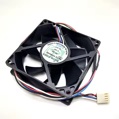 RDH8025B2 new 80mm fan 8025 24V printer fan 8cm double ball PWM temperature control fan
