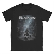 [IN STOCK]Bloodborne Dark Souls T Shirts  100% Cotton Tops Humor Short Sleeve Crewneck Tees 4XL 5XL 