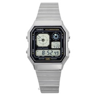 Casio Vintage Digital Stainless Steel Quartz A130WE-1A Unisex Watch