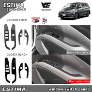 Vemart toyota estima acr50 2006-2017 car window switch panel frame garnish interior accessories