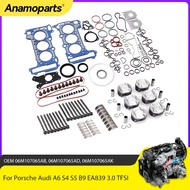 Engine Rebuild Overhaul Pistons Kit Fit 3.0 T For Porsche Audi A6 S4 S5 B9 EA839 3.0 TFSI EA839