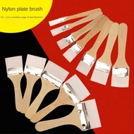 ♥White Nylon Board Brush Propylene Water Oil Painting Gouache  Hair Brush Acrylic Differeent Pai Vd