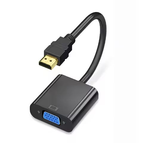 HD 1080P HDTV HDMI-Compatible To VGA Cable Cord Converter HDTV Male to VGA Female Converter Cable Co
