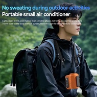 Waist Clip Fan Portable Mini Hanging Neck Fan Rechargeable Fan with 100 Speed for Worksites Home Out