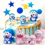 Set of 4 doraemon cats, plastic cats for cake decoration - Birthday accessories