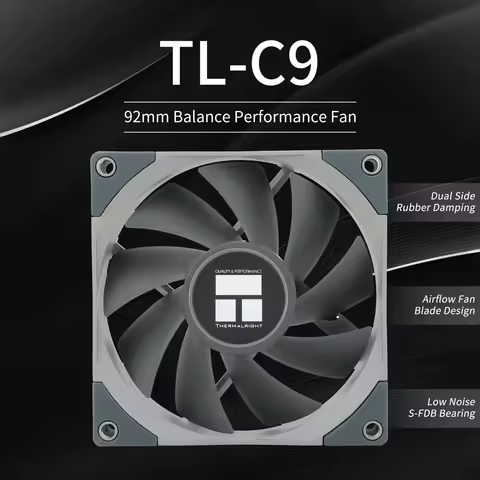 Thermalright 90mm Case Fan TL-C9 CPU Cooling Fan Slim Fan Balance Performance Fan