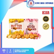 Ever Delicious Butter Cookies and Butter Rose Cookies 80 gr Premium Butter Cookies