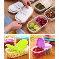 2-compartment Food Storage Box / 2-Compartment Household Food Storage Box H208