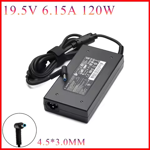 120W 19.5V 6.15A 4.5*3.0mm Laptop Adapter FOR HP ENVY 15 17 15-J013TX J015T 15-AX033 HSTNN-CA25 Char