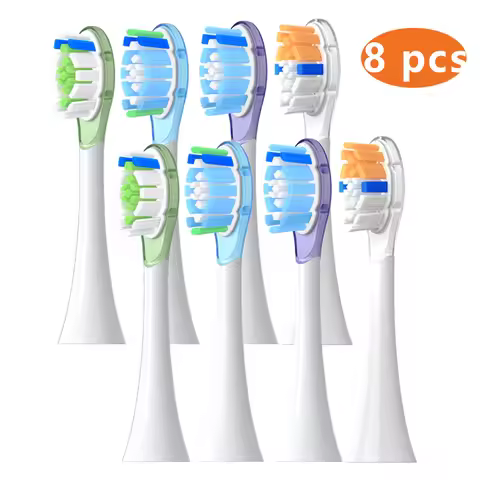 8 pcs Replacement Brush Heads for Philip Diamond series HX6064 HX6930 HX6730 Sonic Electric Toothbru