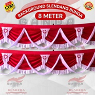 Latest wave pennant background flag with shawl model