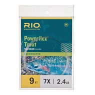 Rio Powerflex Trout Fly Fishing Leaders, 9 Foot - 6 Pack