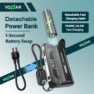 Vozzar Detachable PowerBank 5000mAh Fast Charging CCC Approval Pocket PowerBank