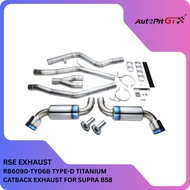 RSE TYPE-D TITANIUM CATBACK EXHAUST FOR SUPRA B58 (RB6090-TY06B)