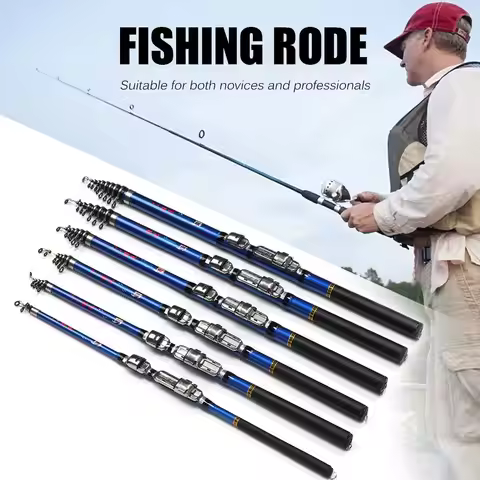 Carbon Material Sea Pole Fishing Rod Quality Telescopic fishing rod Quality Spinning Rods 1.5m,1.8m 
