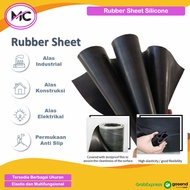 MESIN HITAM Silicone Rubber Sheet Rubber Silicon Sheet Heat Resistant Black Thickness 1mm 2mm 3mm 4m