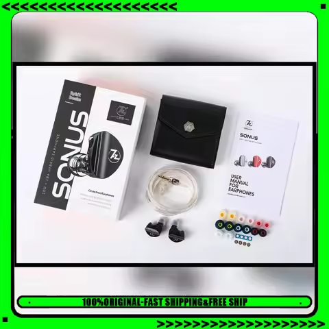 7Hz Sonus Hybrid In Ear Monitors 1DD 1BA HiFi IEM Earphones Detachable 0.78mm 2Pin Cable For Gifts
