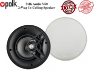 Polk Audio V60 6.5" 2-Way Vanishing V Series High Performance In-Ceiling Speaker