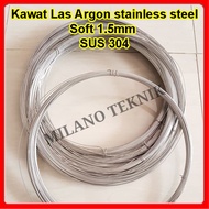 Kawat las stainless steel 304  kawat argon 304  soft 15mm