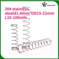 [QueenStyle]Compression spring, return spring, stainless steel 304 compression spring d1.4mm*OD15-22