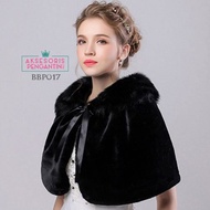 Black Velvet Cardigan Bolero Wedding Accessories Bbp017