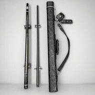 1 Pc 58-Inch 19oz 2-Piece 12.5mm Fiberglass Low Deflection Professional Billiard Cue Stick, With 1 P