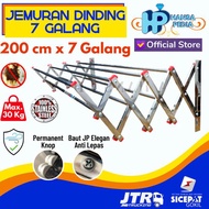 Discount Jemuran Dinding Lipat FULL Stainless / Drying Rack 200 cm x 7 Galang /LAUNDRY BAG/LAUNDRY BALL/JEMURAN BAJU/GANTUNGAN BAJU/MEJA SETRIKA