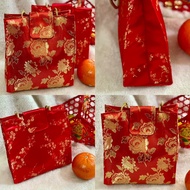 (P007) Lucky Orange Bag For Chinese New Year Can Hold Up To 6 Or More Oranges.